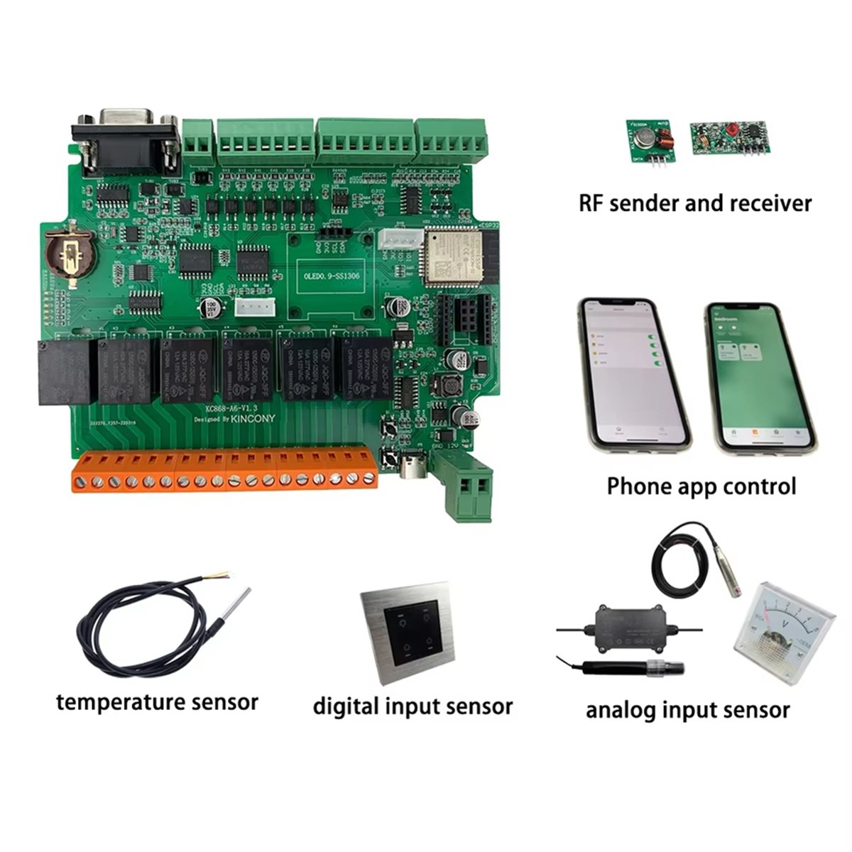 Home Automation Systems Diy - บอร์ดพัฒนา KC868-A6 รองรับ MQTT, Web, HTTP,