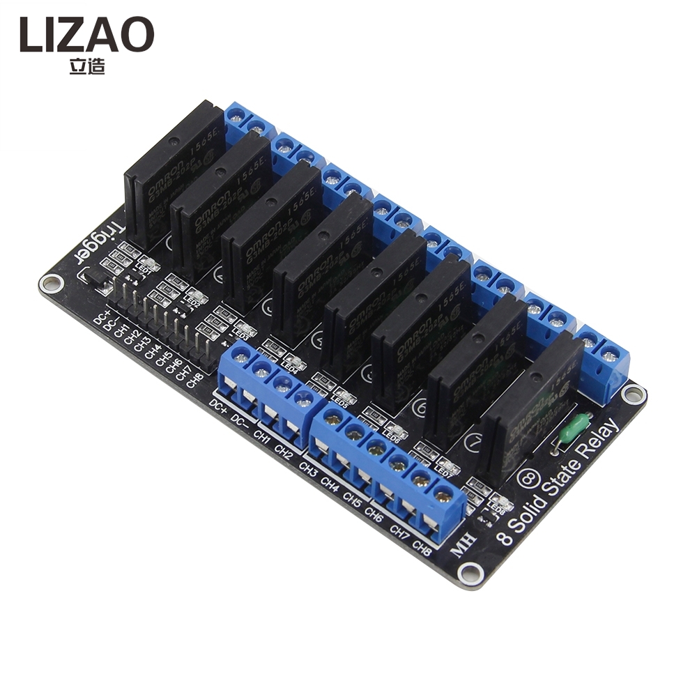 1/2/4/8 ช่อง SSR โซลิดสเตตรีเล - Relay 8 Channel Board บทวิจารณ์และราคา