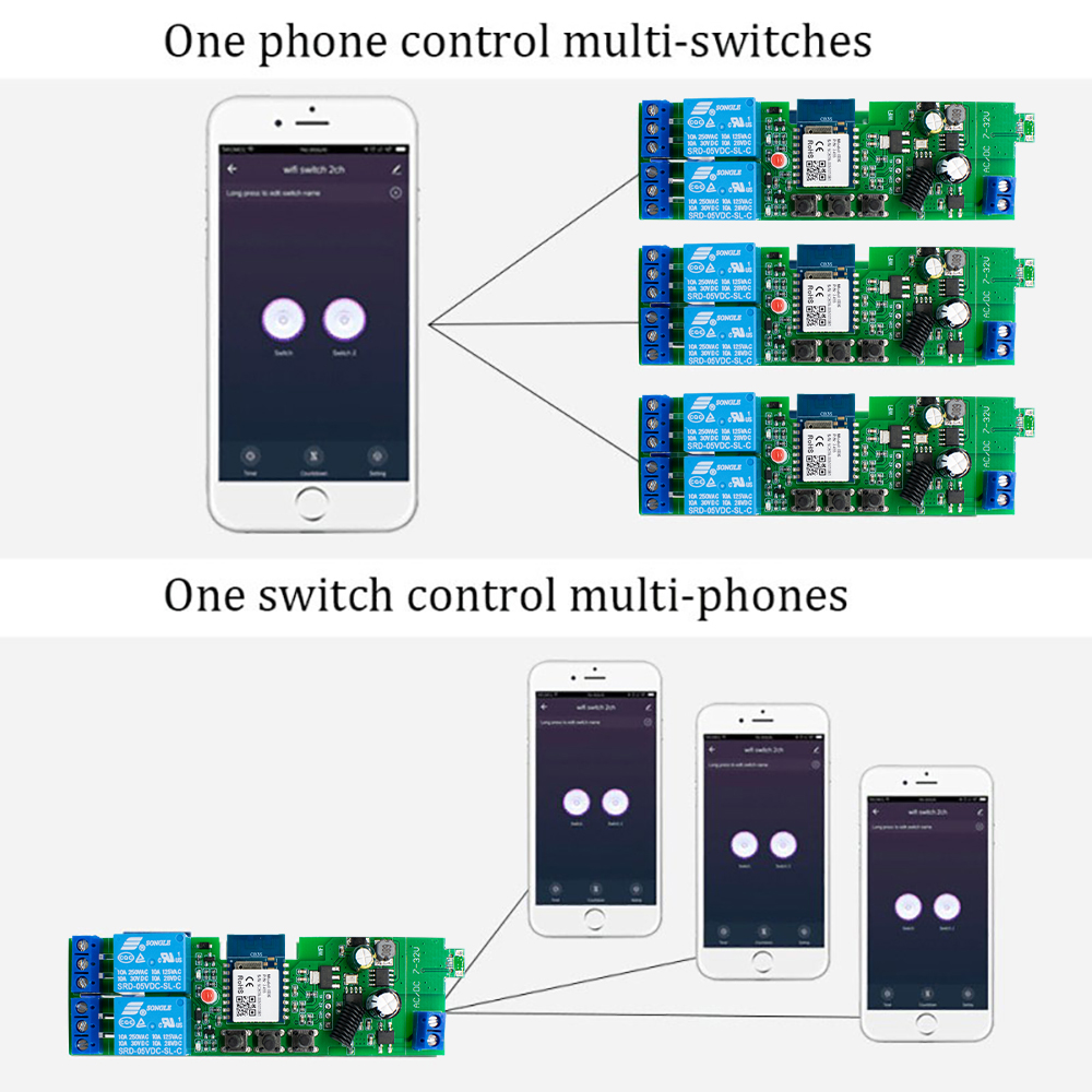 สวิตช์รีเลย์ควบคุมมอเตอร์อัจฉร - 433Mhz Receiver Module บทวิจารณ์และราคา