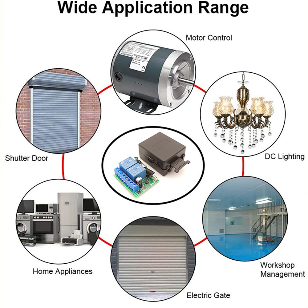 433MHz 12V ไร้สายโรงรถประตู/มอ - 433Mhz Receiver Module บทวิจารณ์และราคา